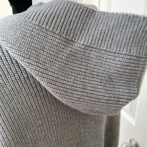 🖤NWT Cozy Hooded Knit Button Front Long Cardigan Sweater 🖤 - Picture 6 of 7